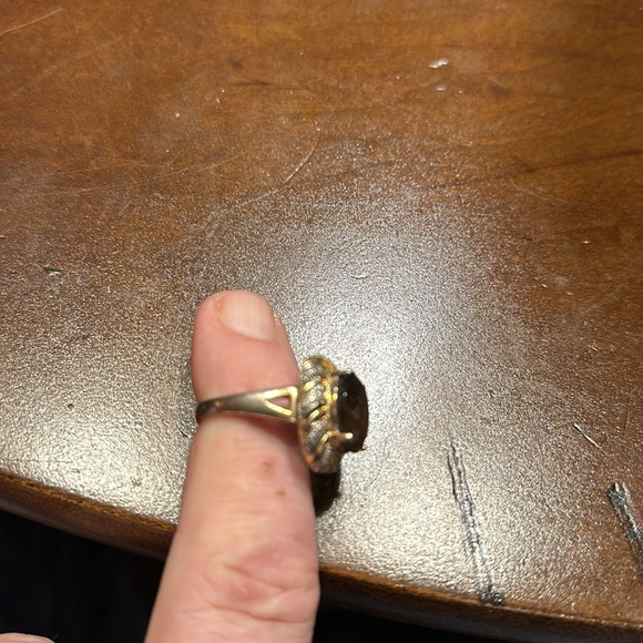 Beautiful women’s ring in 925 silver with purple and clear stones - Picture 4 of 4